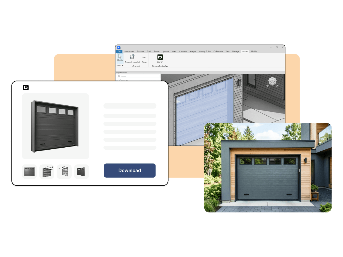 BIM objects lifecycle - garage door